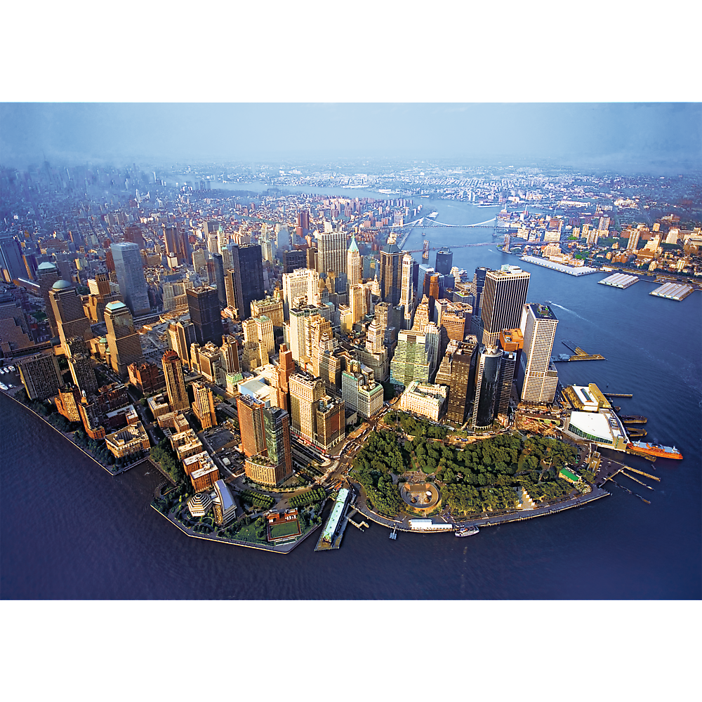 1000 Piece Jigsaw Puzzles, New York, NYC Puzzle with City Skyline and Aerial View, Puzzle of USA