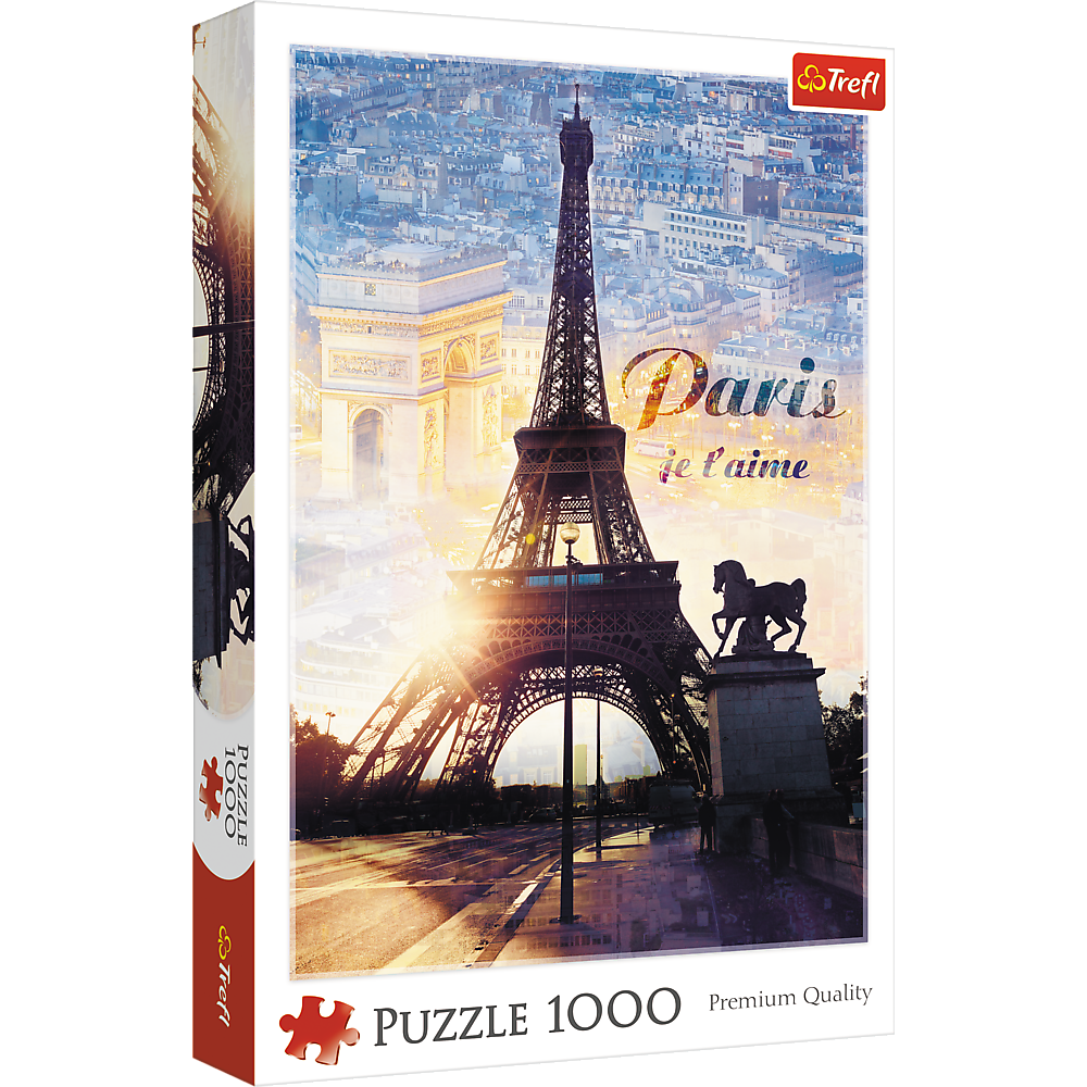 1000 Piece Jigsaw Puzzles, Paris at Dawn Puzzle, France, Puzzle of The Eiffel Tower, Arc De Triumph