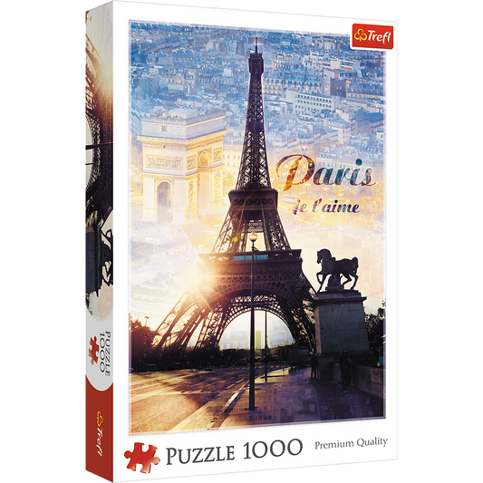 1000 Piece Jigsaw Puzzles, Paris at Dawn Puzzle, France, Puzzle of The Eiffel Tower, Arc De Triumph