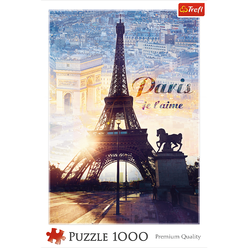 1000 Piece Jigsaw Puzzles, Paris at Dawn Puzzle, France, Puzzle of The Eiffel Tower, Arc De Triumph