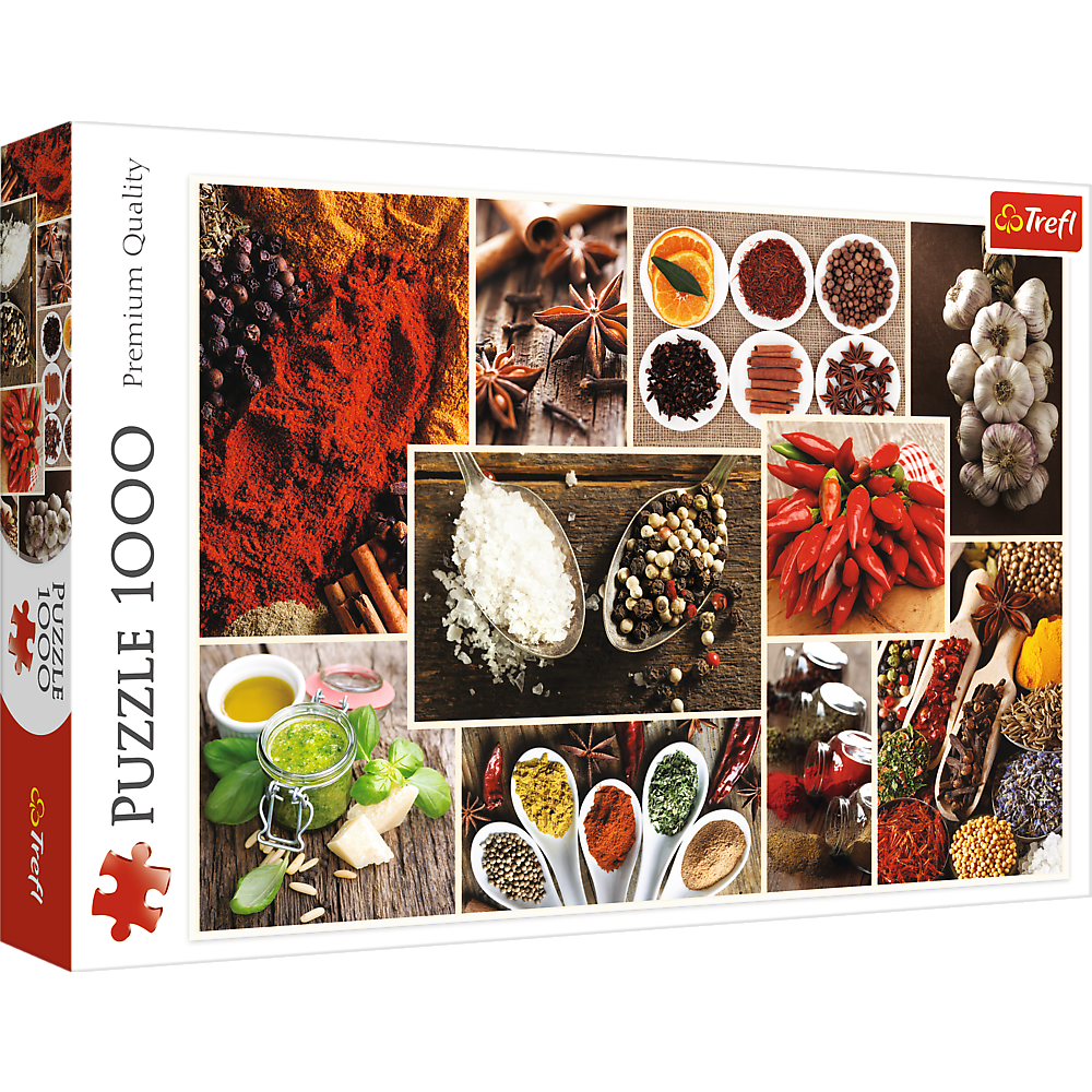 1000 Piece Jigsaw Puzzles, Spices, Food Puzzles, Collage Puzzles