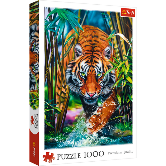 1000 Piece Jigsaw Puzzles, Grasping Tiger, Jungle Cats, Wild Animals