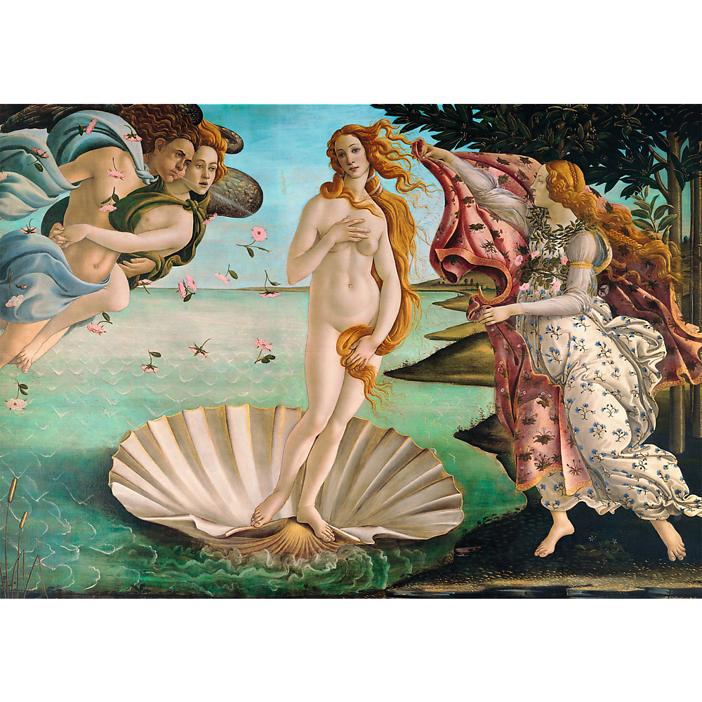 1000 Piece Jigsaw Puzzles, The Birth of Venus, Botticelli, Goddess of Love and Beauty, Greek Mythology