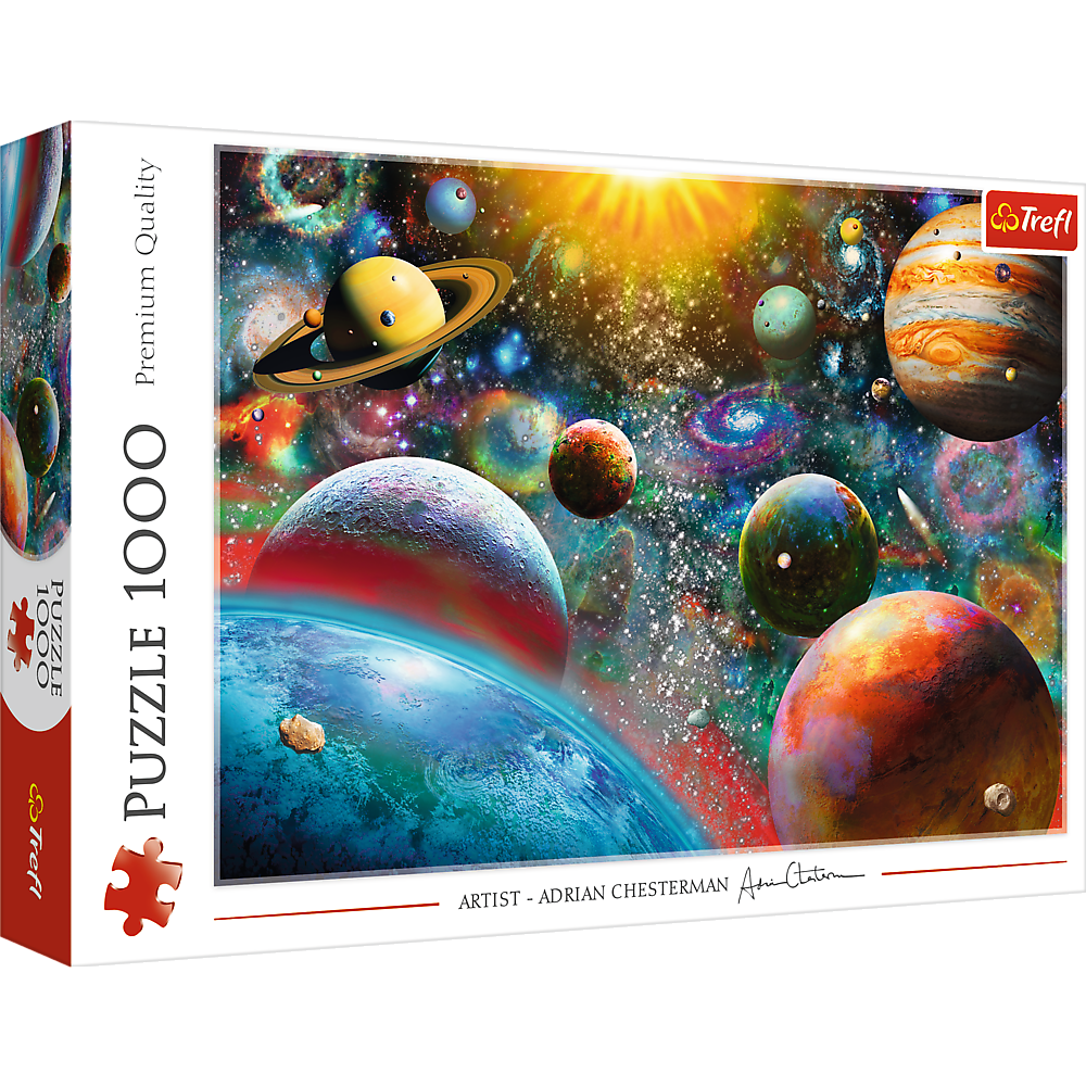 1000 Piece Jigsaw Puzzles, Cosmos, Solar System Puzzle with Comets, Asteroids and Galaxies, Universe