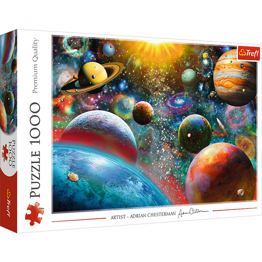 1000 Piece Jigsaw Puzzles, Cosmos, Solar System Puzzle with Comets, Asteroids and Galaxies, Universe