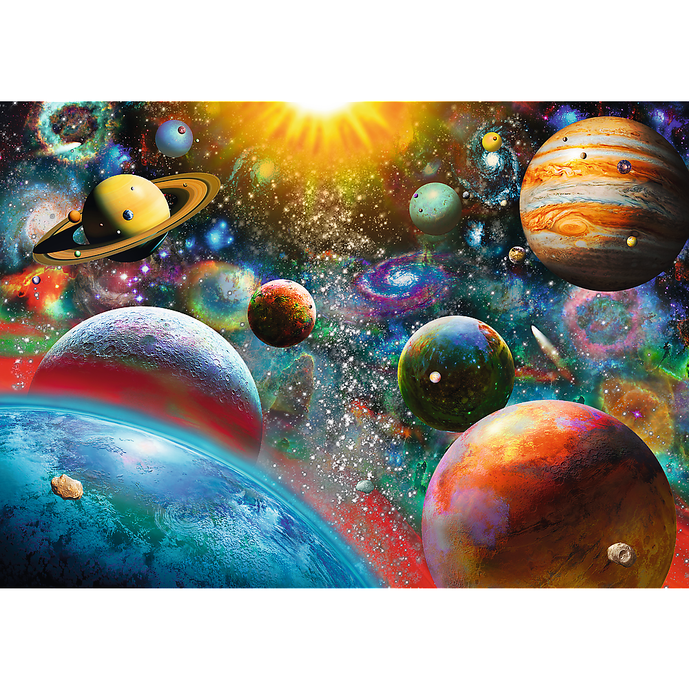 1000 Piece Jigsaw Puzzles, Cosmos, Solar System Puzzle with Comets, Asteroids and Galaxies, Universe