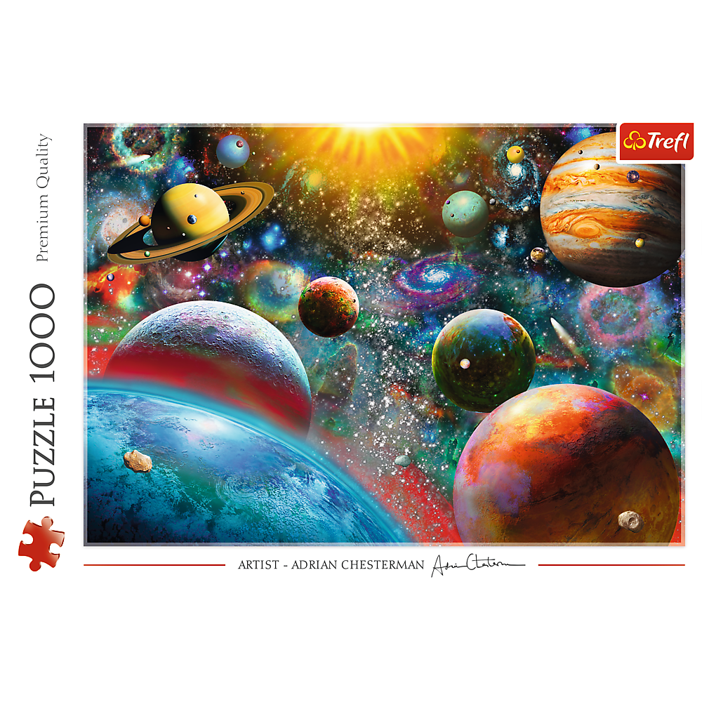 1000 Piece Jigsaw Puzzles, Cosmos, Solar System Puzzle with Comets, Asteroids and Galaxies, Universe