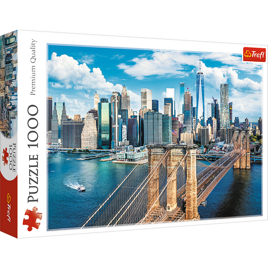 1000 Piece Jigsaw Puzzles, Brooklyn Bridge, New York, USA, Cityscape puzzle