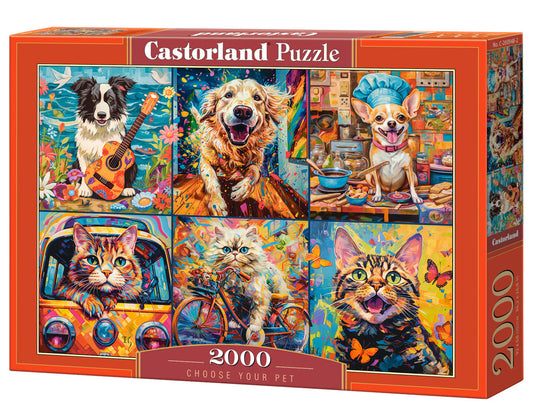 2000 Piece Jigsaw Puzzle, Choose Your Pet, Animal Jigsaw, Dog collage