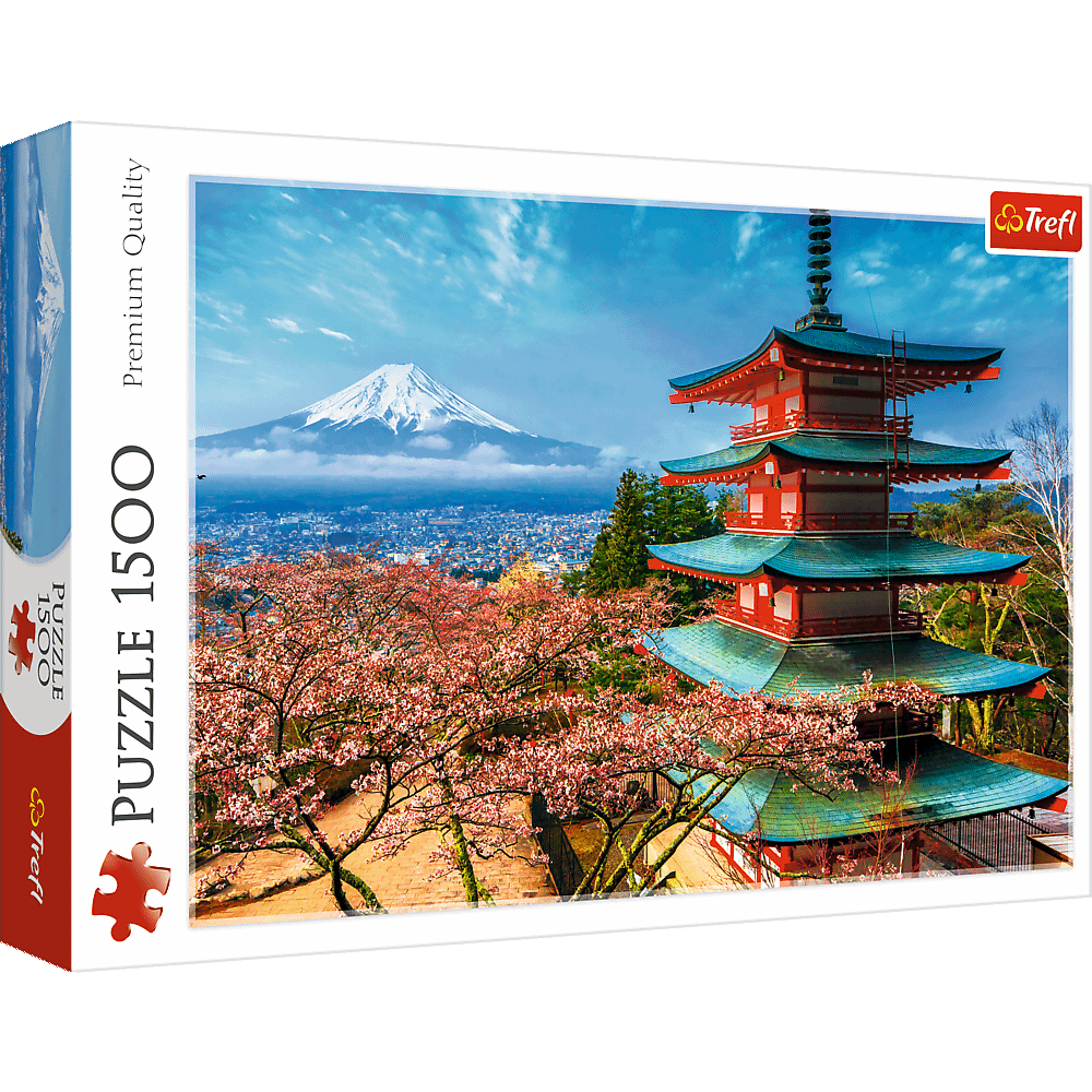 1500 piece Jigsaw Puzzles, Mount Fuji, Japan, Temple, Asian puzzle