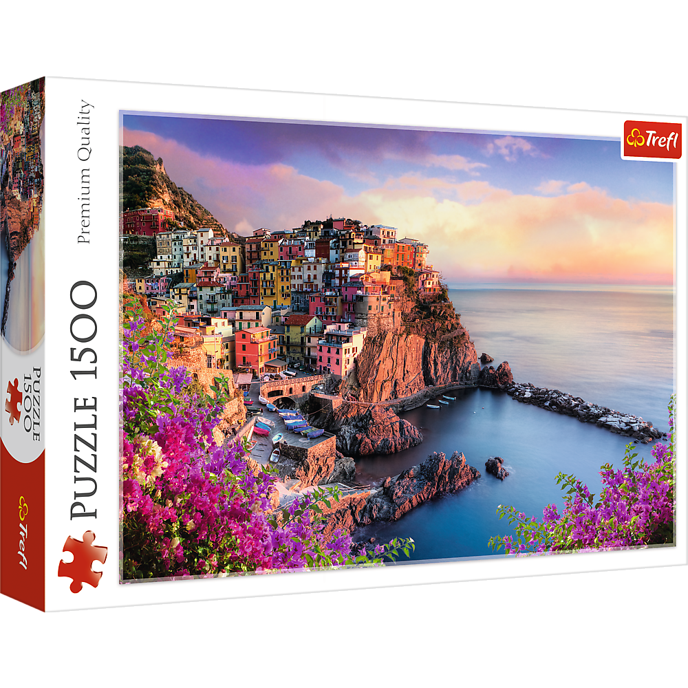 1500 Piece Jigsaw Puzzles, View of Manarola, Ocean Paradise, Italy, Coastal City