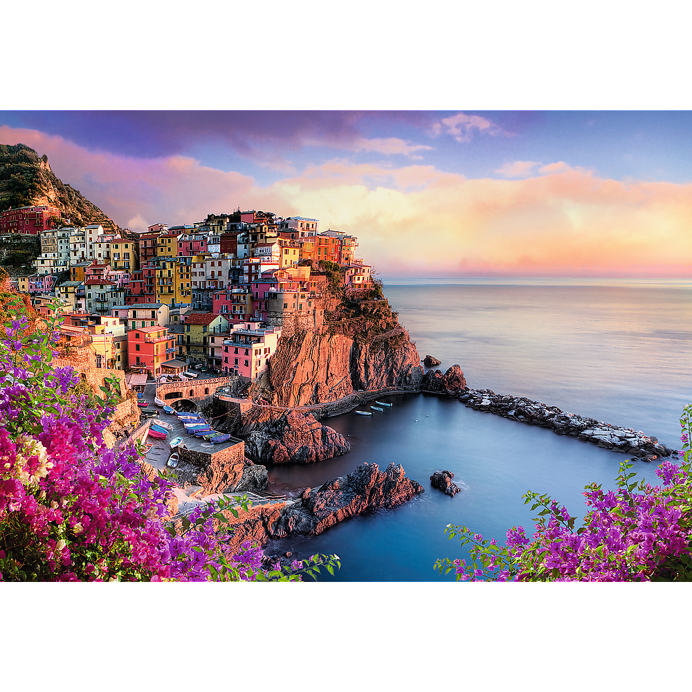 1500 Piece Jigsaw Puzzles, View of Manarola, Ocean Paradise, Italy, Coastal City