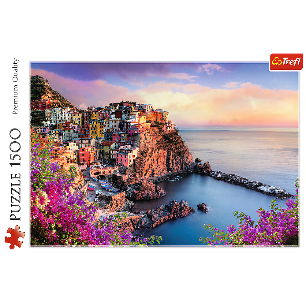 1500 Piece Jigsaw Puzzles, View of Manarola, Ocean Paradise, Italy, Coastal City