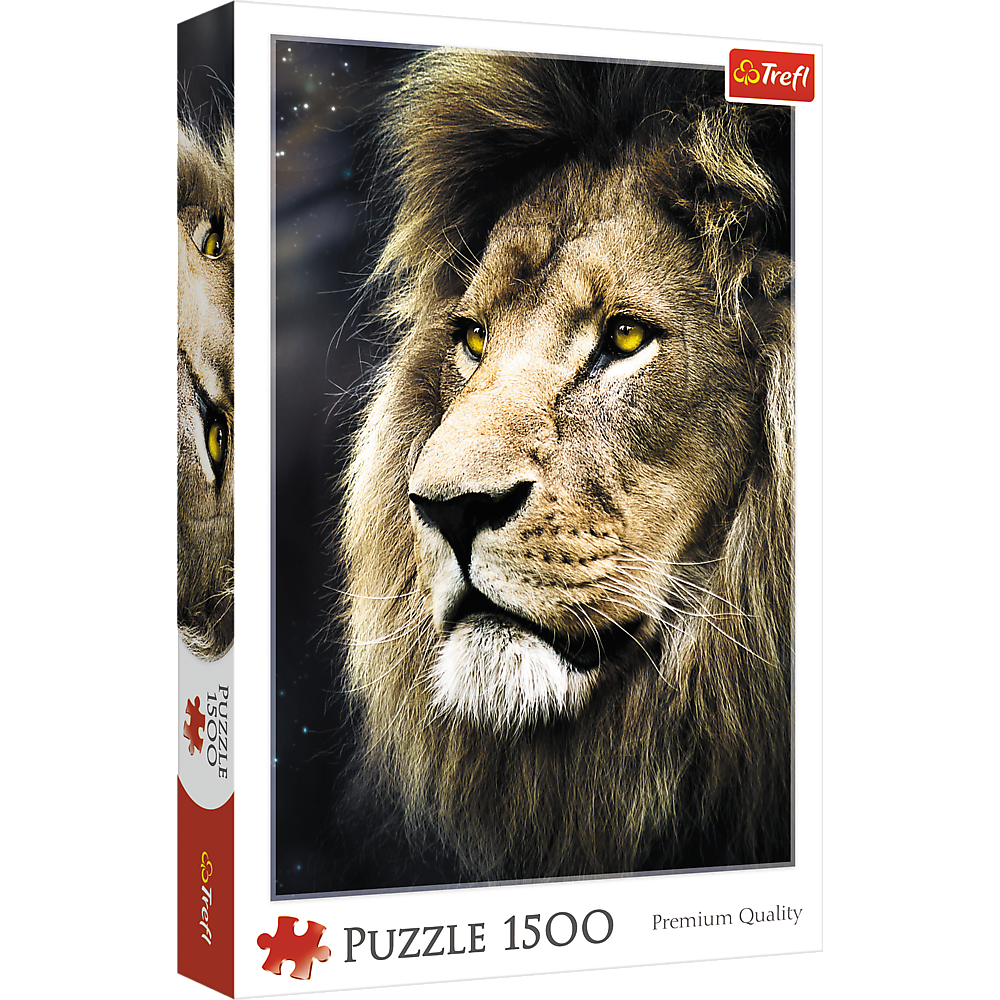 1500 Piece Jigsaw Puzzle, Lion's Portrait, Wild Animal Puzzles, Big Cat Puzzles