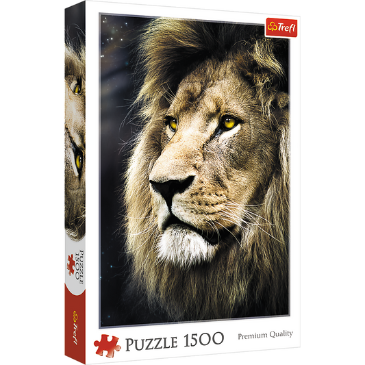 1500 Piece Jigsaw Puzzle, Lion's Portrait, Wild Animal Puzzles, Big Cat Puzzles