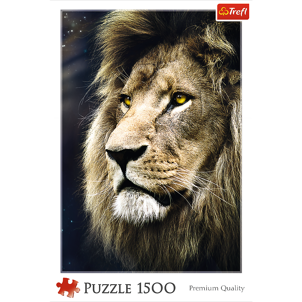 1500 Piece Jigsaw Puzzle, Lion's Portrait, Wild Animal Puzzles, Big Cat Puzzles