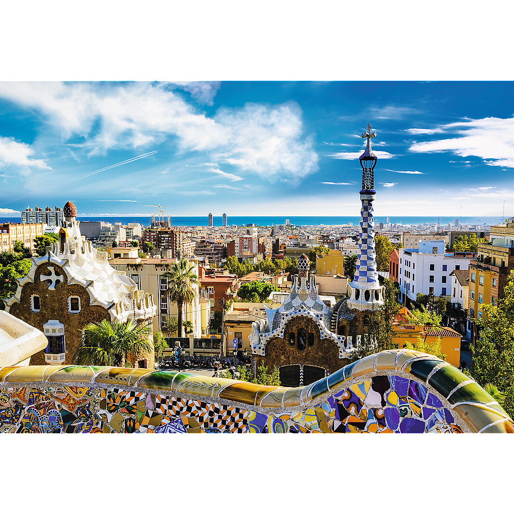 1500 Piece Jigsaw Puzzle, Park Güell, Barcelona Spain Puzzle, European Puzzles, Antoni Gaudi Puzzles