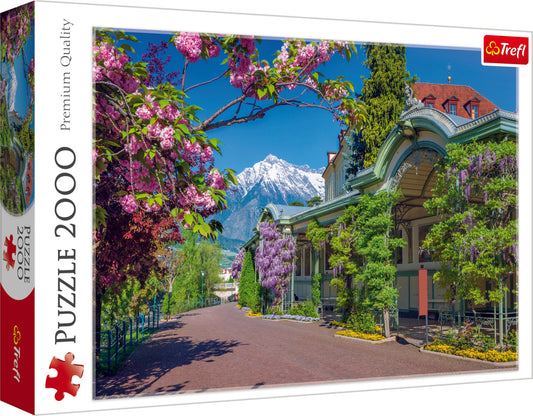 2000 Piece Jigsaw Puzzles, Merano, Italy, Landscape Puzzle of Italy with Mountains