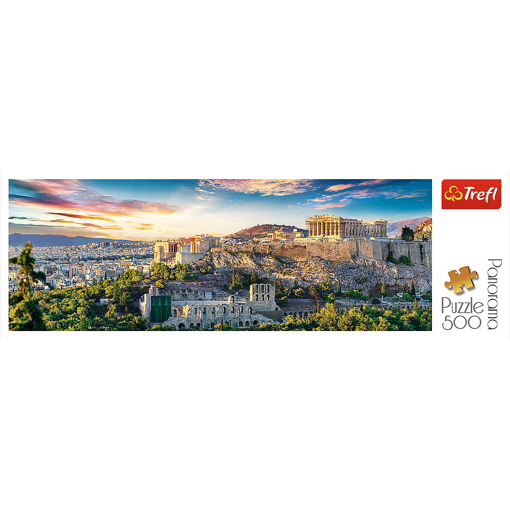 Panorama 500 Piece Jigsaw Puzzles, Acropolis, Athens Greece Puzzle, Parthenon Puzzle