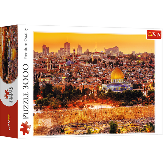 3000 piece Jigsaw Puzzles - The roofs of Jerusalem, ancient city, Religious center, Israel