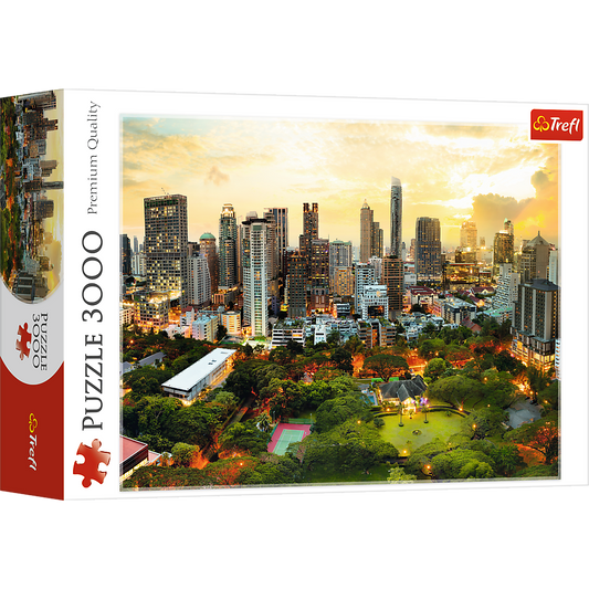 3000 Piece Jigsaw Puzzles, Sunset in Bangkok, Thailand, Cityscape puzzle