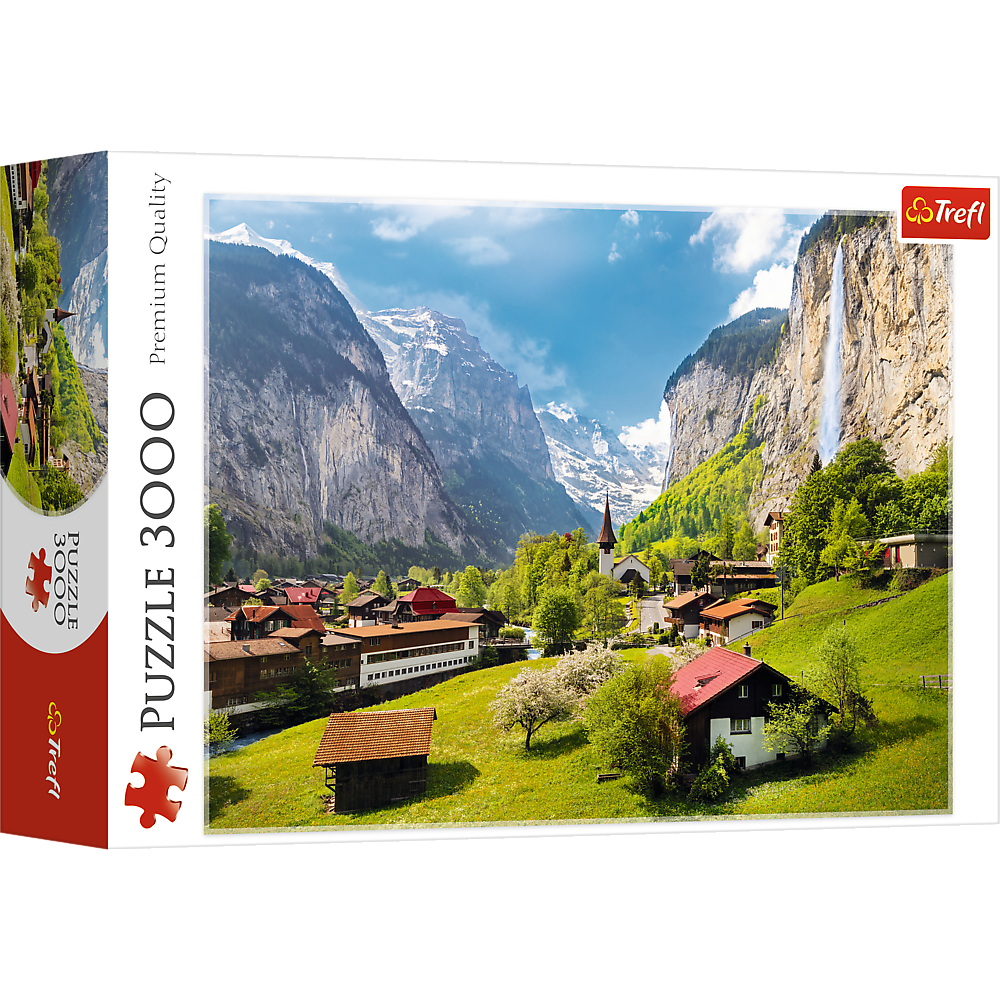 3000 Piece Jigsaw Puzzles, Lauterbrunnen, Switzerland, Alps, Mountains landscape