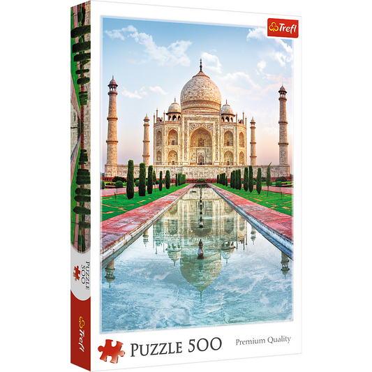 500 Piece Jigsaw Puzzle, Taj Mahal, Agra India Puzzles, Mausoleum Puzzles