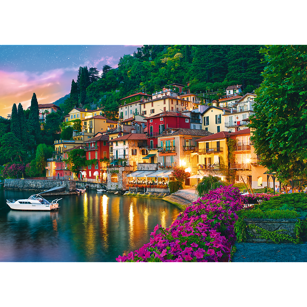 500 Piece Jigsaw Puzzles, Lake Como, Puzzle of Italy, Romantic Village Puzzle, Oceanside Puzzle