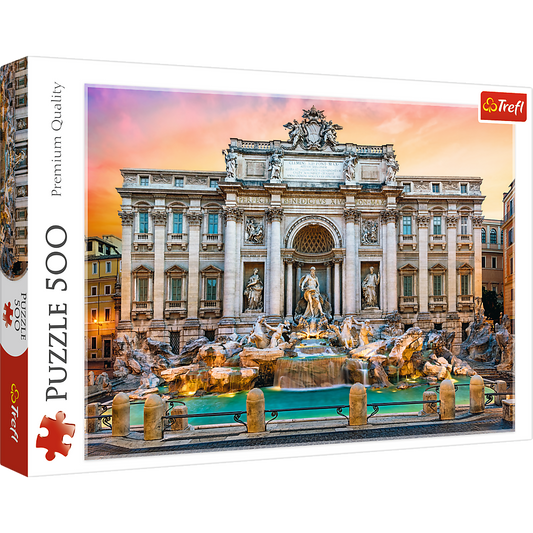 500 Piece Jigsaw Puzzle,  Fontanna di Trevi, Rome, Italy