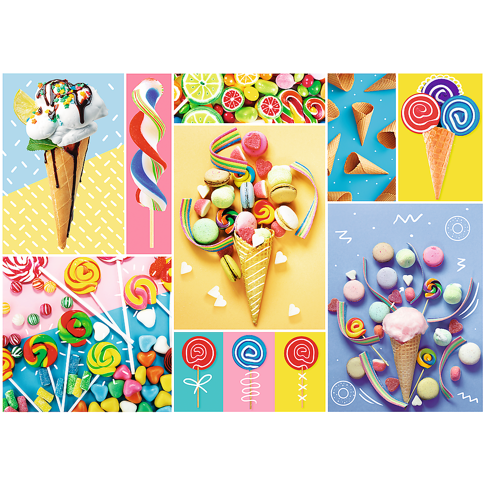 500 Piece Jigsaw Puzzle, Favorite Sweets, Candy and Ice Cream Puzzle