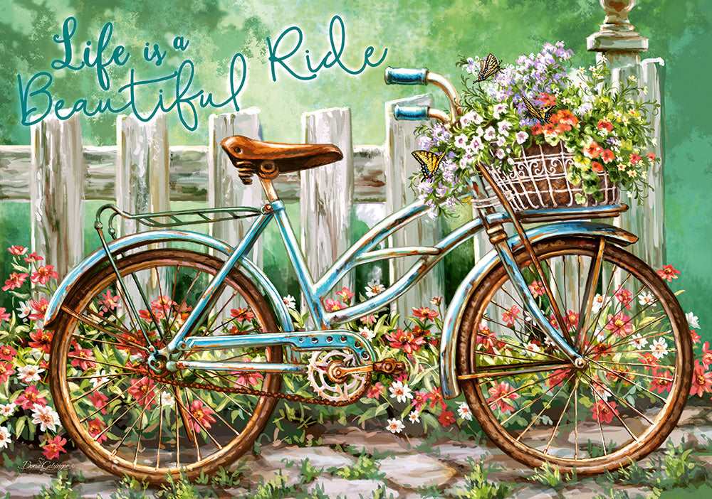 500 Piece Jigsaw Puzzle, Beautiful Ride, Bicycle, Art Puzzle