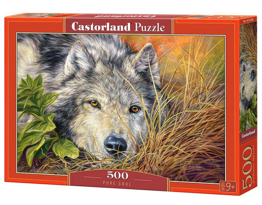 500 Piece Jigsaw Puzzle, Pure Soul, Animal puzzle, Wolf, Nature puzzle