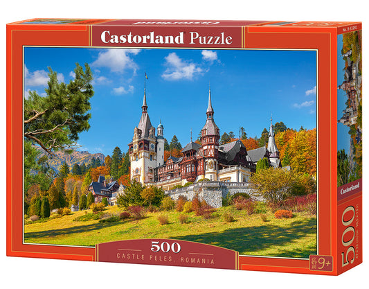 500 Piece Jigsaw Puzzle, Castle Peles, neo-Renaissance castle, Romania