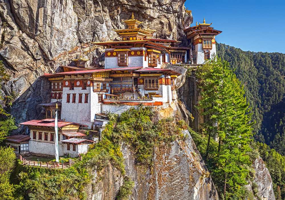 500 Piece Jigsaw Puzzle, View of Paro Taktsang, Tiger's Nest, Puzzle of Bhutan, Himalayan Mountain Puzzle, Bhutan