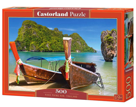 500 Piece Jigsaw Puzzle, Khao Phing Kan, Thailand, Asia, Holiday puzzle, touristic place, beach, ocean puzzle