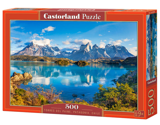 500 Piece Jigsaw Puzzle, Torres Del Paine, Patagonia, Mountain Landscape, Chile