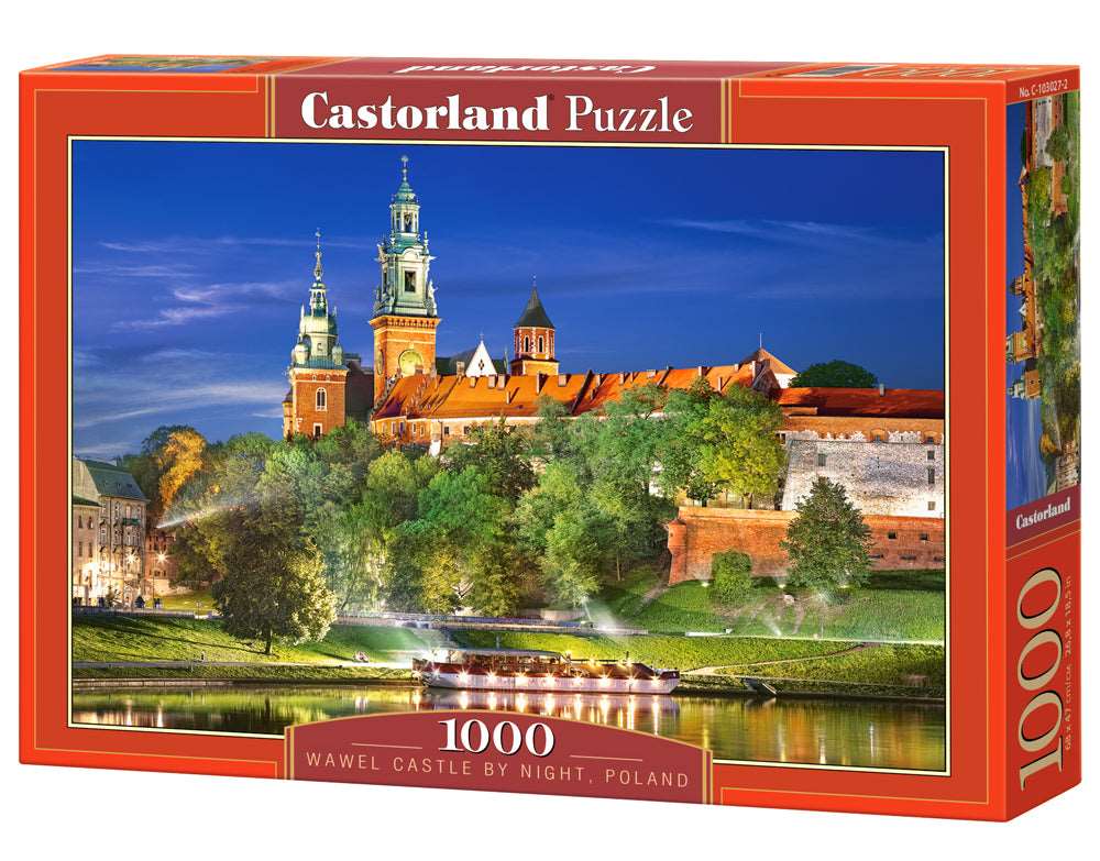 1000 Piece Jigsaw Puzzle, Wawel Castle by Night, Poland, Royal heritage, Royal Castle