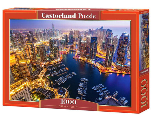 1000 Piece Jigsaw Puzzle, Dubai at Night, City Lights Puzzle, Emirates