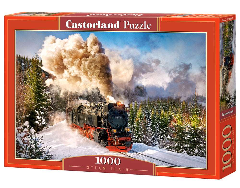 1000 Piece Jigsaw Puzzle, Steam Train, Mountain Train, Locomotive Puzzle