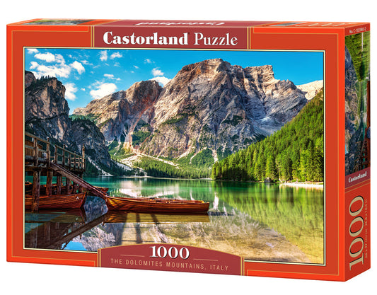 1000 Piece Jigsaw Puzzle, The Dolomites Mountains, Italy, Idyllic view, Landscape puzzle