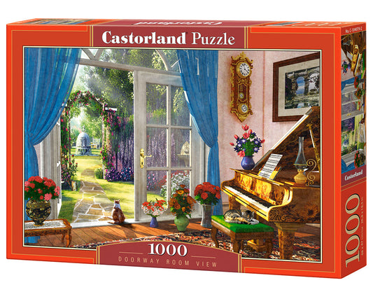 1000 Piece Jigsaw Puzzle, Doorway Room View, Classic interior