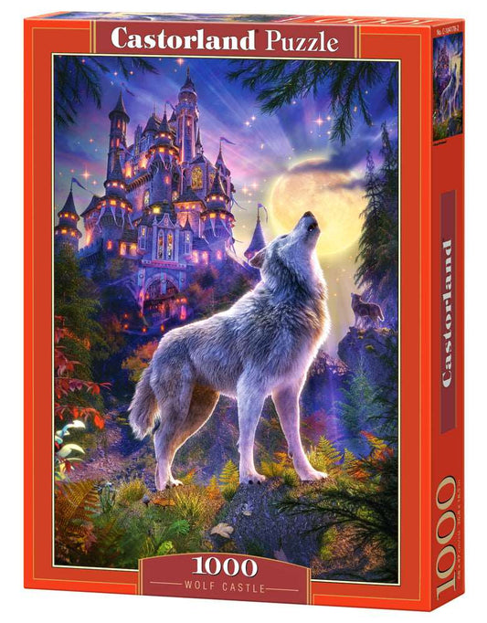 1000 Piece Jigsaw Puzzle, Wolf Castle, Fantasy Puzzle, Castle at night