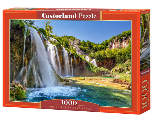 1000 Piece Jigsaw Puzzle, Land of the Falling Lakes , National park, Pure nature, River puzzle