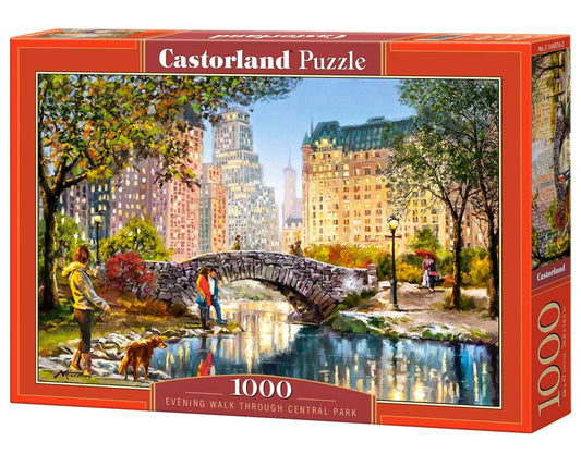 1000 Piece Jigsaw Puzzle, Evening Walk Through Central Park, Manhattan Puzzle, New York, USA, Puzzle of New York