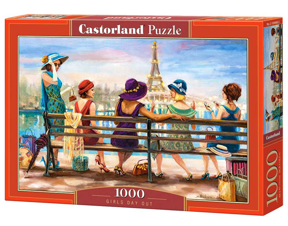 1000 Piece Jigsaw Puzzle, Girls Day Out, Ladies of Paris, Elegant ladies, Paris puzzle