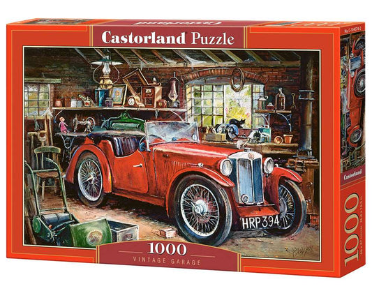 1000 Piece Jigsaw Puzzle, Vintage Garage, automobile, Classic car