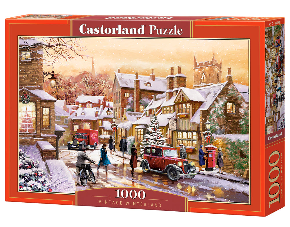 1000 Piece Jigsaw Puzzle, Vintage Winterland, Winter puzzle, Snow