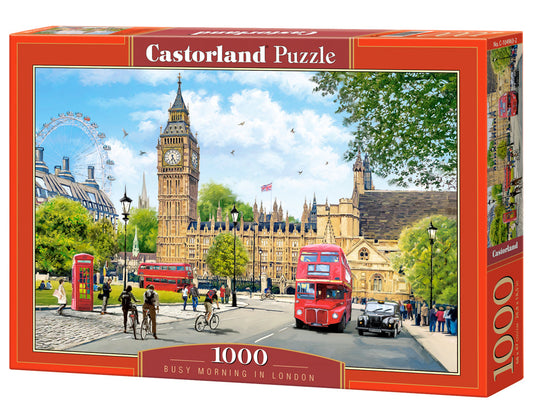 1000 Piece Jigsaw Puzzle, Busy Morning in London, United Kingdom, Great Britain, England puzzle, Big Ben