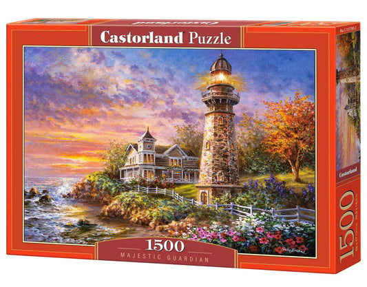 1500 Piece Jigsaw Puzzle, Majestic Guardian, Lighthouse, Seaview, Seashore