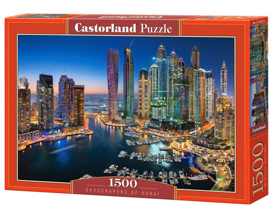 1500 Piece Jigsaw Puzzle, Skyscrapers of Dubai, Citi lights, Emirates